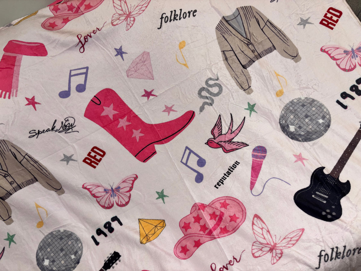 Popstar Era Fleece Throw Blanket - READY TO SHIP/PICKUP