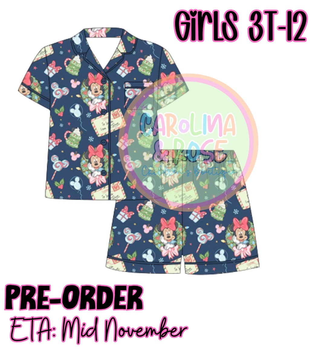 Minnie Christmas Bamboo 2 Piece Pajamas *PRE-ORDER*