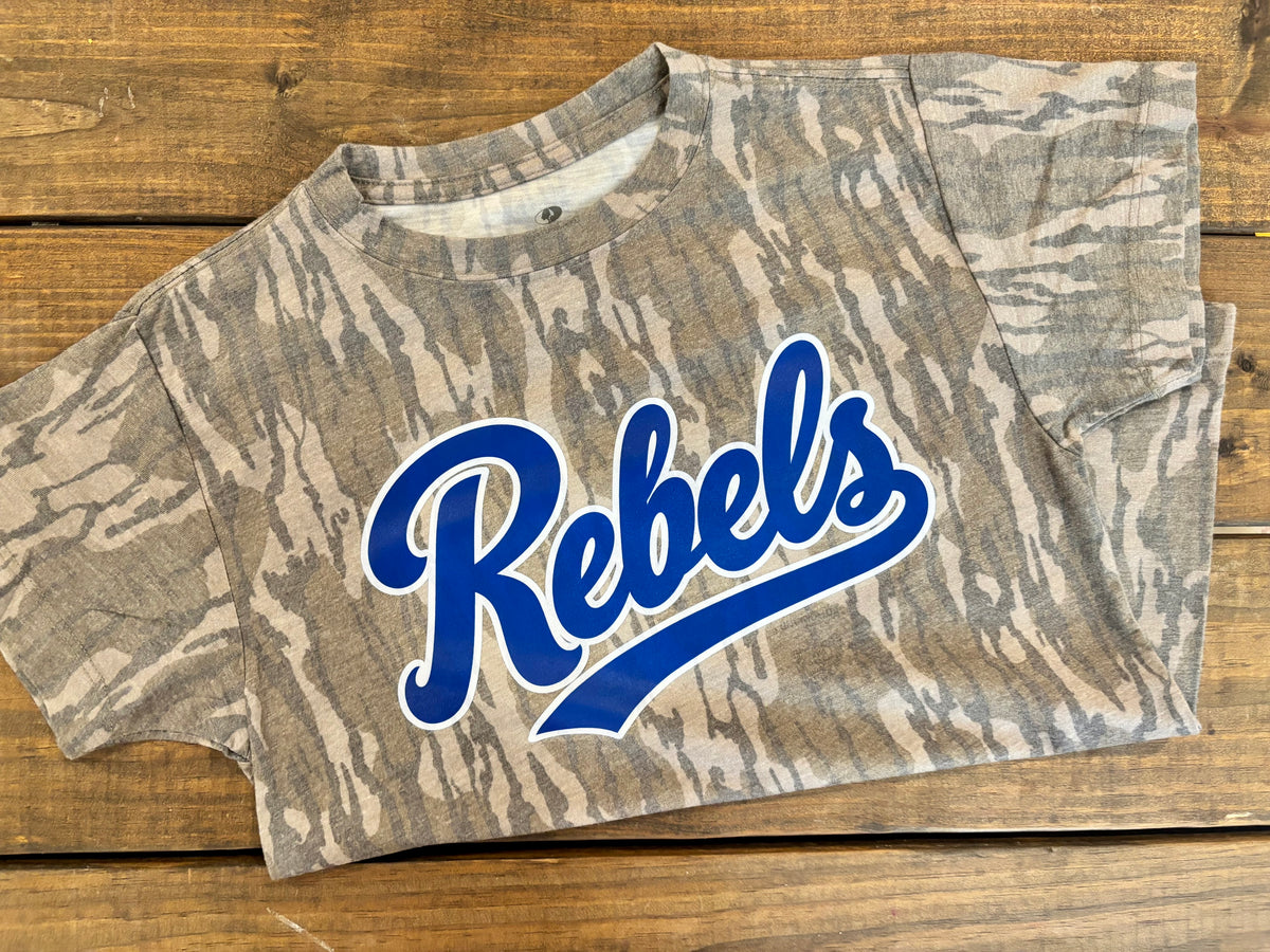 Rebels Mossy Oak Shirt (Blue/White)