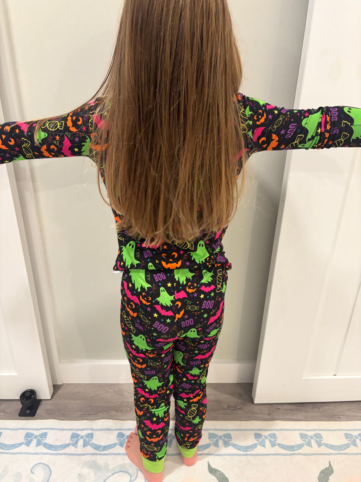 EXCLUSIVE Neon Halloween Kids 2pc Bamboo Pajamas - READY TO SHIP/PICKUP!