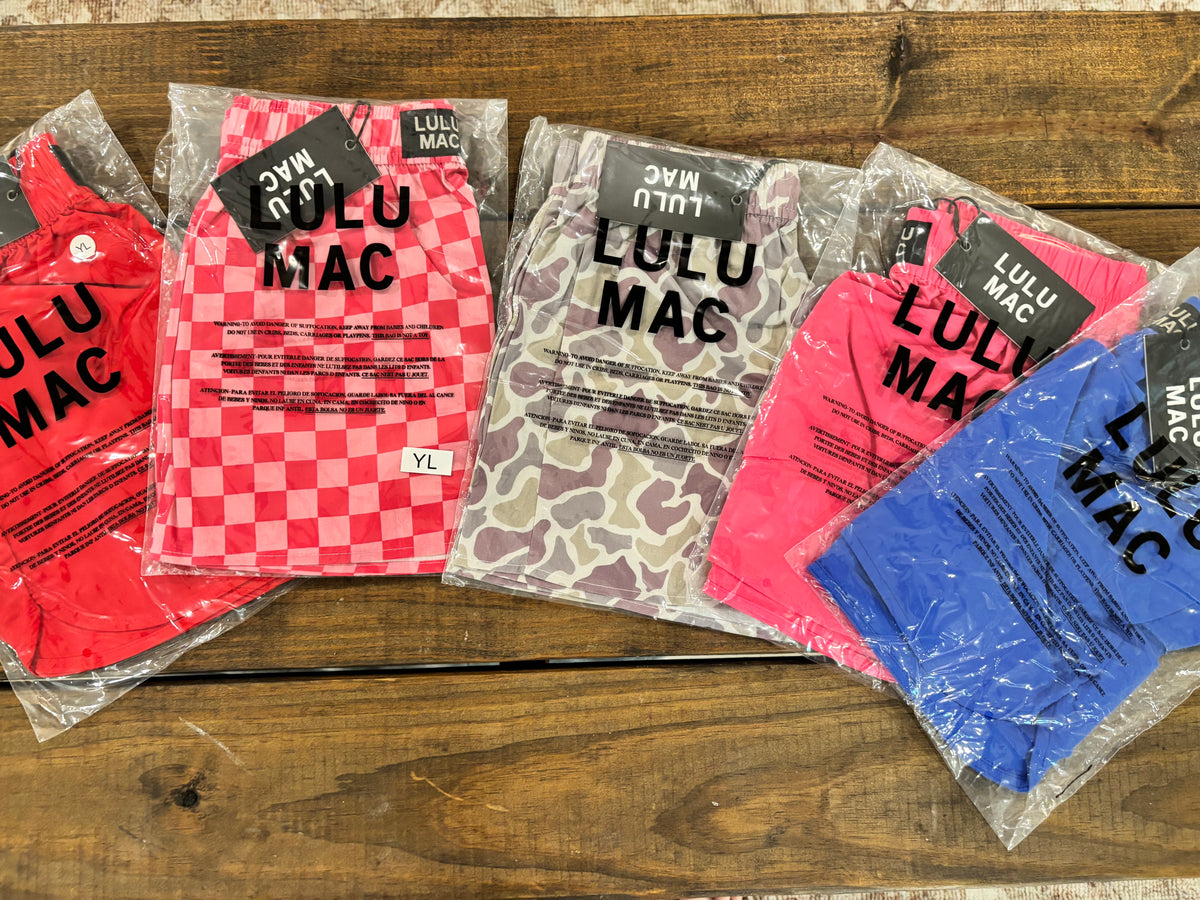 Lulu Mac | Youth Light Camo Shorts| READY TO SHIP/PICKUP