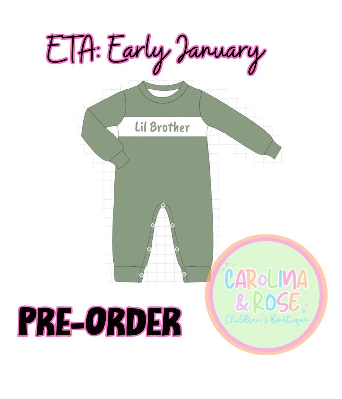 Boys Sage Lil Brother One Piece *PRE-ORDER*
