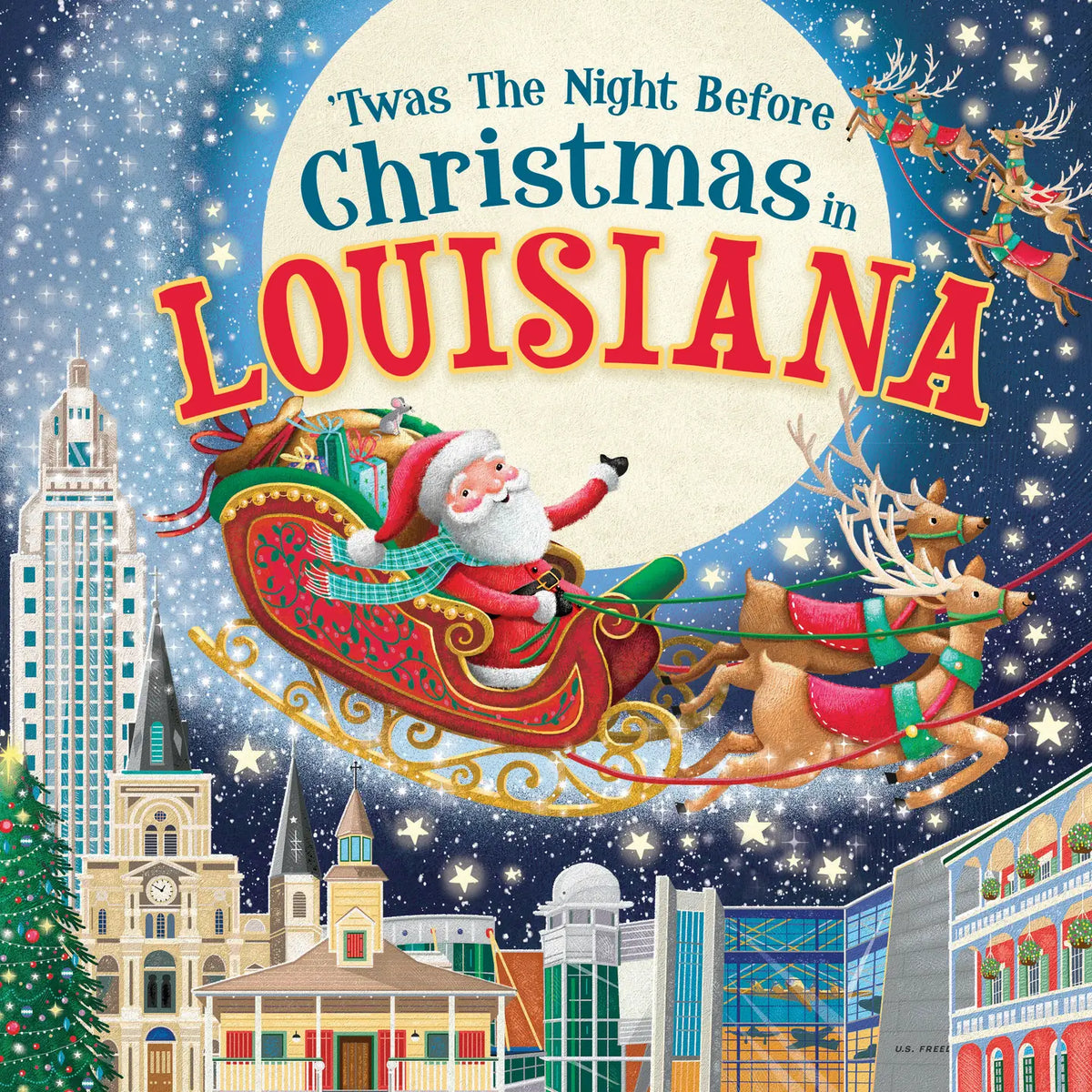 Twas the Night Before Christmas in Louisiana- Hard Cover | READY TO SHIP/PICKUP