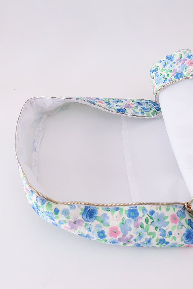 Green duck print backpack