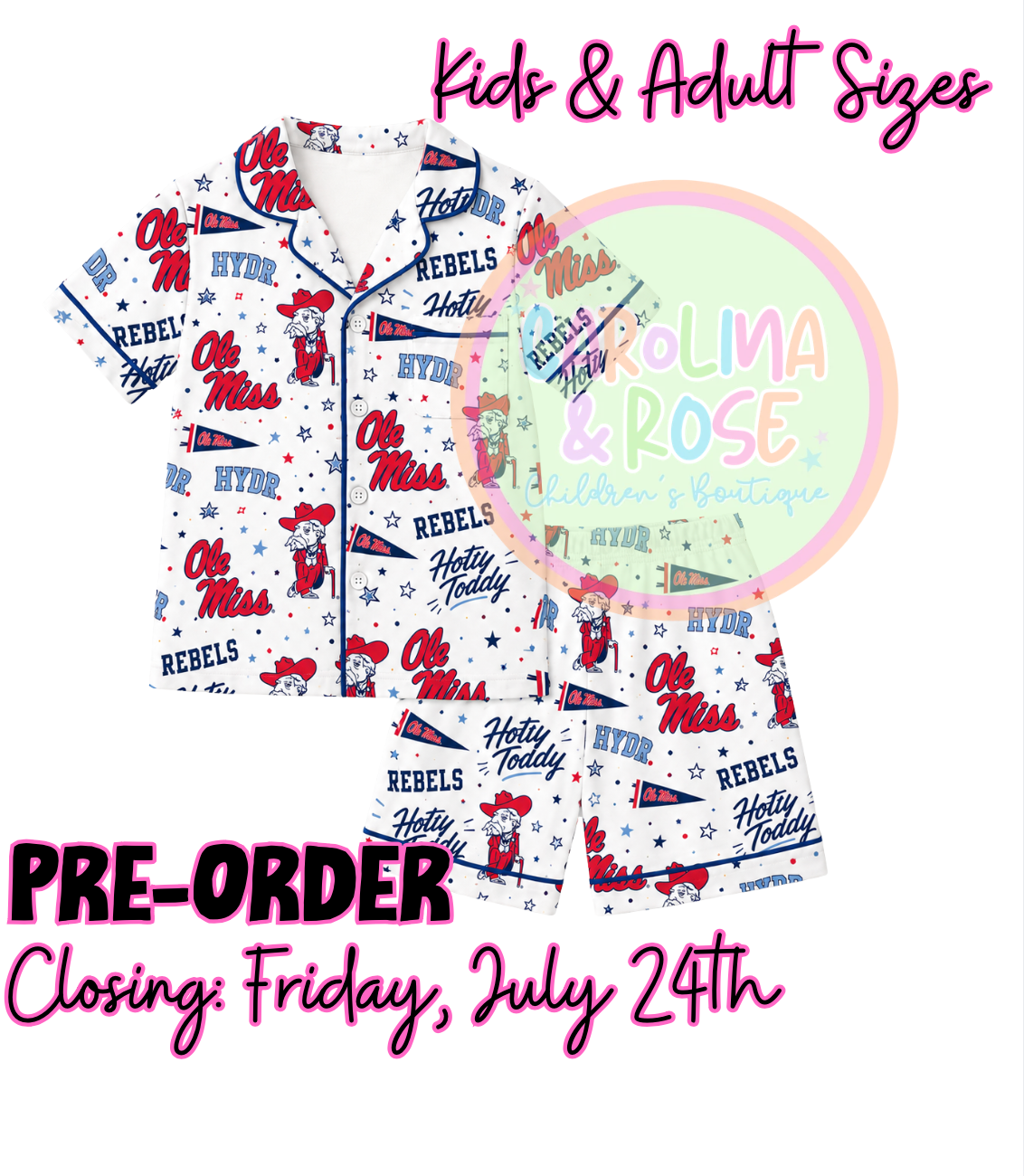 Ole Miss Spirit Pajamas *PRE-ORDER*