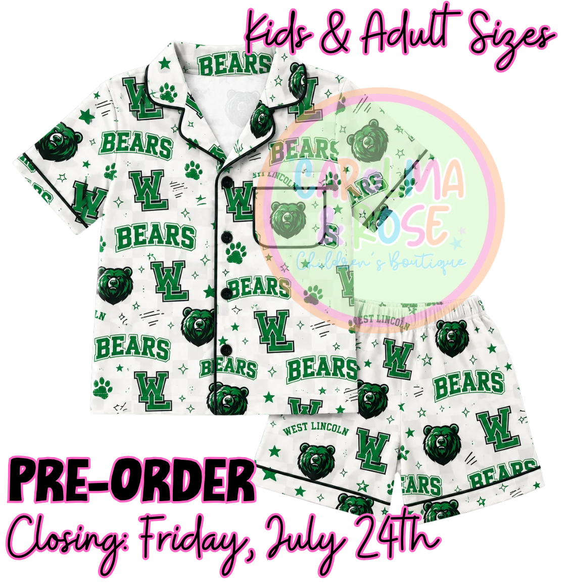 West Lincoln Spirit Pajamas *PRE-ORDER*