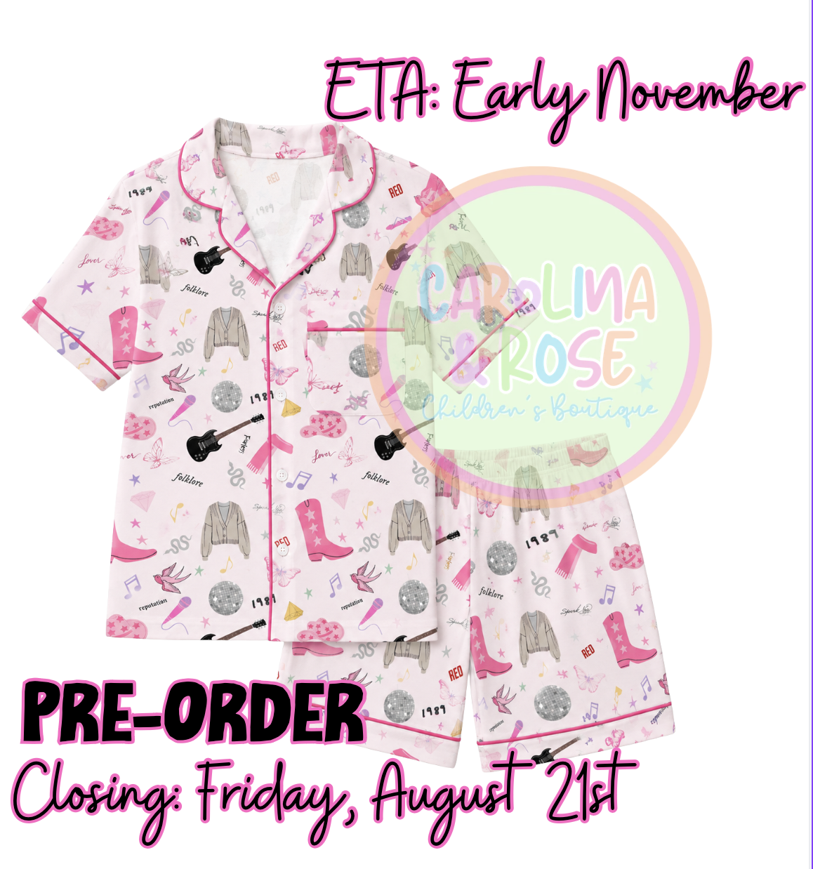 Popstar Era Bamboo Pajamas *PRE-ORDER*