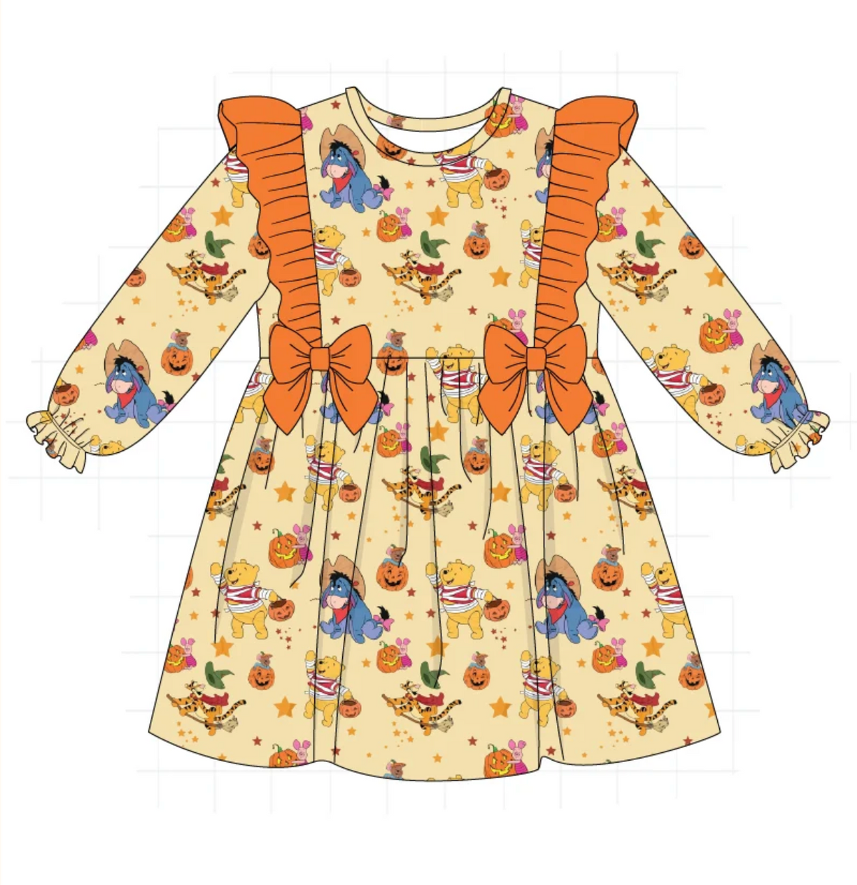 Winnie the Pooh Halloween Dress - READY TO SHIP/PICKUP!
