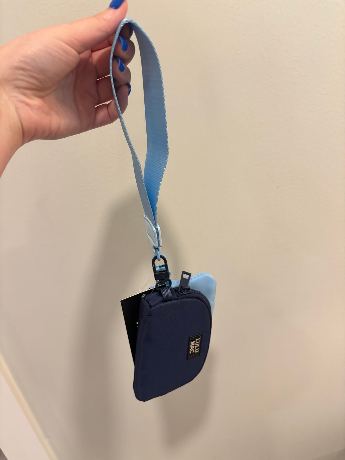 Lulu Mac | Blue Wristlet Wallet Keychair| READY TO SHIP/PICKUP