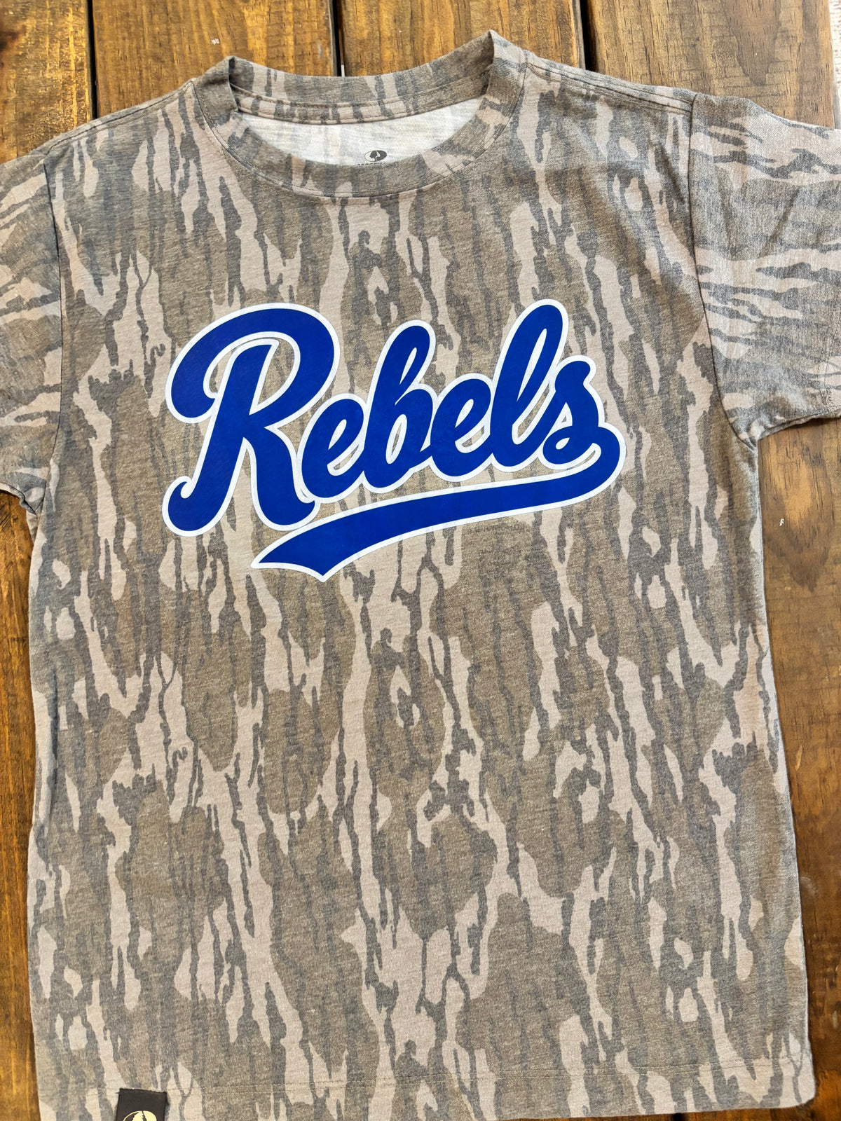 Rebels Mossy Oak Shirt (Blue/White)