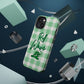 Phone Case — "Roll Wave" Green Plaid Magnetic Impact‑Resistant Case