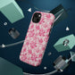Pink Floral Magnetic Impact-Resistant Phone Case