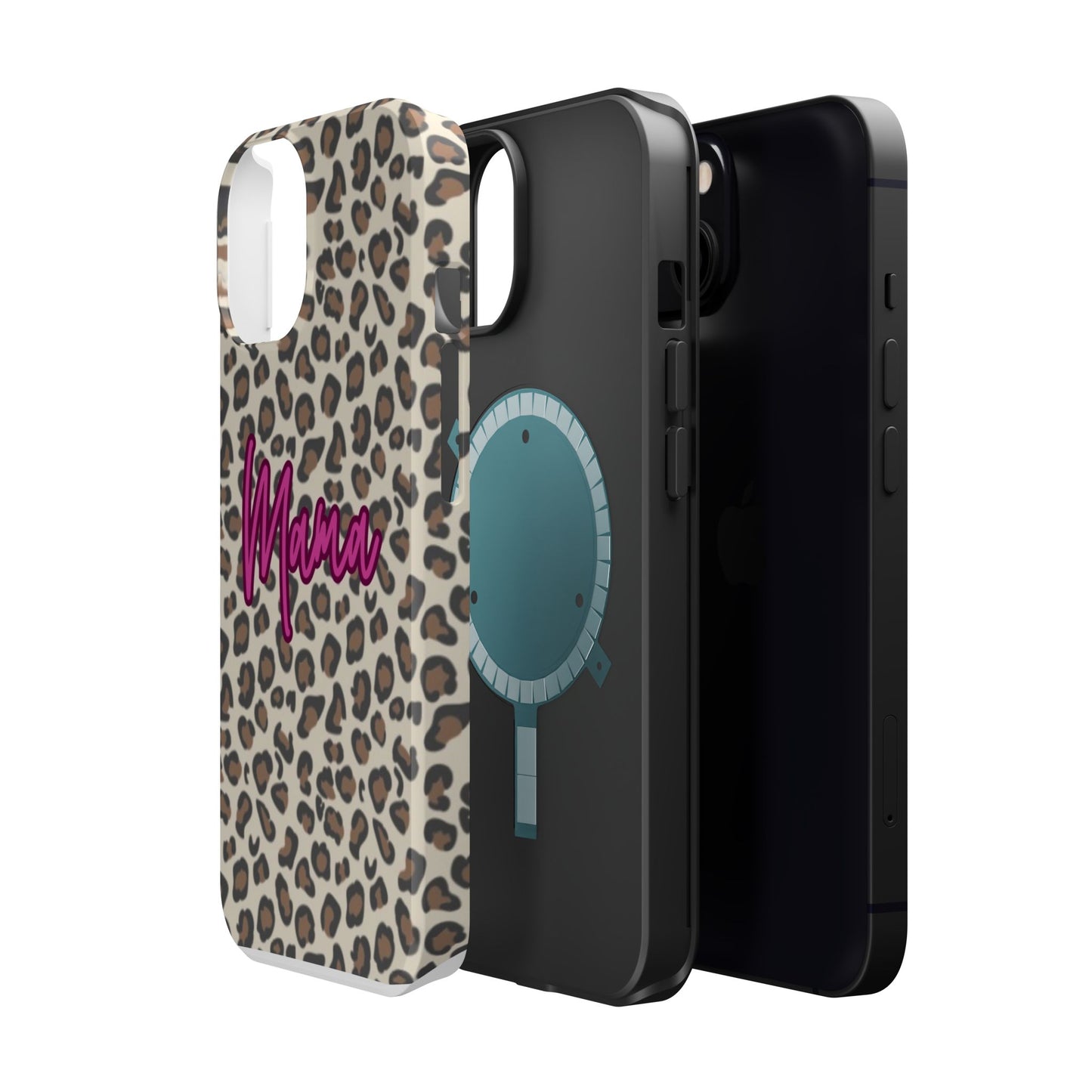 Mama Leopard Print Magnetic Impact Phone Case