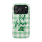 Phone Case — "Roll Wave" Green Plaid Magnetic Impact‑Resistant Case