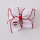 Santa embroidery hair bow