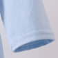 Blue construction embroidery top