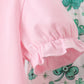 Pink clover glitter pants set