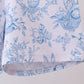 Blue bunny egg bamboo pajama shorts set