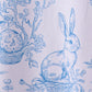 Blue bunny egg bamboo pajama shorts set