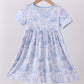 Blue bunny egg bamboo dress