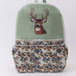 Camouflage deer print backpack