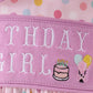 Purple birthday embroidery bloomer set