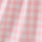Pink character embroidery gingham dress