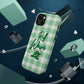 Phone Case — "Roll Wave" Green Plaid Magnetic Impact‑Resistant Case