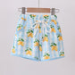 Blue lemon swim trunks