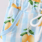 Blue lemon swim trunks