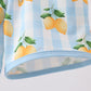 Blue lemon swim trunks