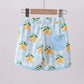 Blue lemon swim trunks