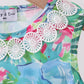 Green tropical garden bow bubble