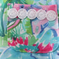 Green tropical garden bow bubble