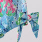 Green tropical garden bow bubble