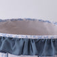 Blue bunny floral ruffle basket