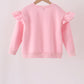 Pink bow sequin mom&me sweatshirt