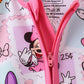 Pink character bamboo romper
