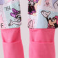 Pink character bamboo romper