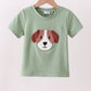 Sage puppy french knot top