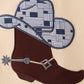 Khak boot applique top