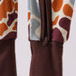 Camouflage print zipper bamboo romper