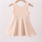 Cream scalloped active dress