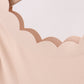 Cream scalloped active dress