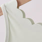 Sage scalloped active dress