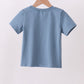 Blue racing car applique top