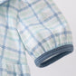 Blue plaid duck smocked bubble