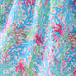 Mint island bloom ruffle dress