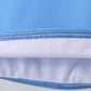 Blue crab embroidery stripe shorts swimsuit