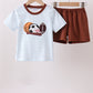 Blue Sports Ball Stripe Applique Set
